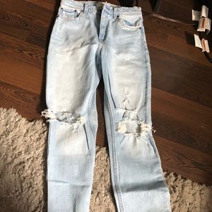 abercrombie mom jeans never worn